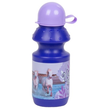 Sticla de apa pentru copii, 330 ML, model Love Horses, BackUp BKKO25