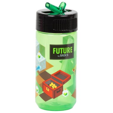 Sticla de apa pentru copii, capacitate 330 ML, PIXEL GAME, BADF35BADF3