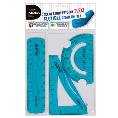 Set trusa geometrica, 3 elemente pentru scoala, Kidea, ZGF15CM3KA