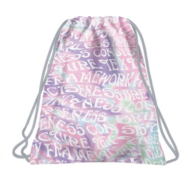 Sac sport, Backup, litere pastel, WOB6A18