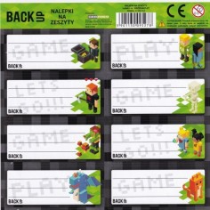 Set 8 etichete școlare, Pixel Kidea, NNZB5A61