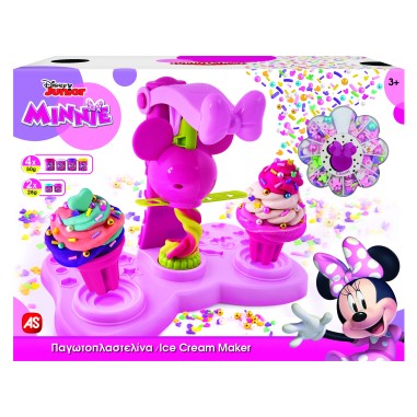 MASINA DE INGHETATA DE PLASTILINA MINNIE CU DECORATIUNI COLORATE