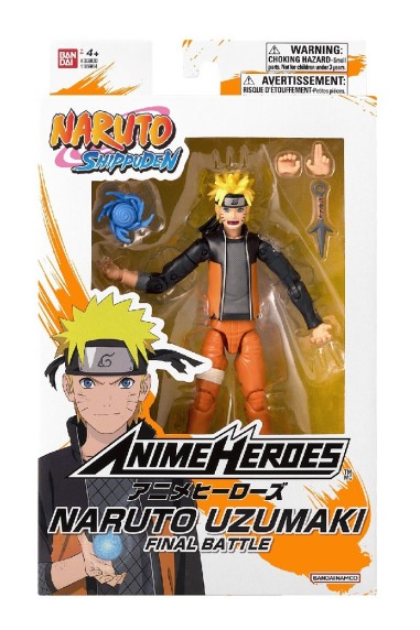 BANDAI FIGURINA NARUTO SHIPPUDEN NARUTO UZUMAKI FINAL BATTLE 16.5CM