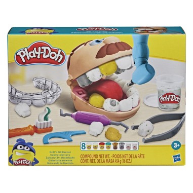 PLAY-DOH SET DENTISTUL CU ACCESORII SI DINTI COLORATI