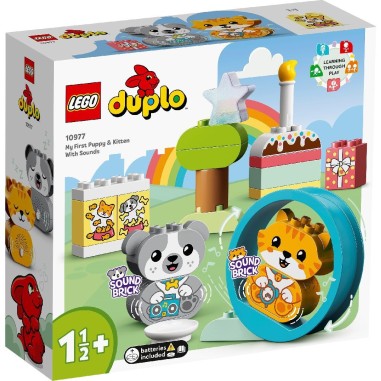 LEGO DUPLO PRIMUL MEU CATELUS SI PRIMUL MEU PISOI CU SUNETE 10977