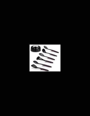 7 piese kitchen tool set with stand, purpleBH/6323 Berlinger - produs de calitate si ieftin