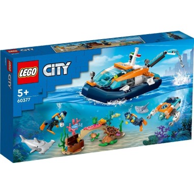 LEGO CITY BARCA PENTRU SCUFUNDARI DE EXPLORARE 60377