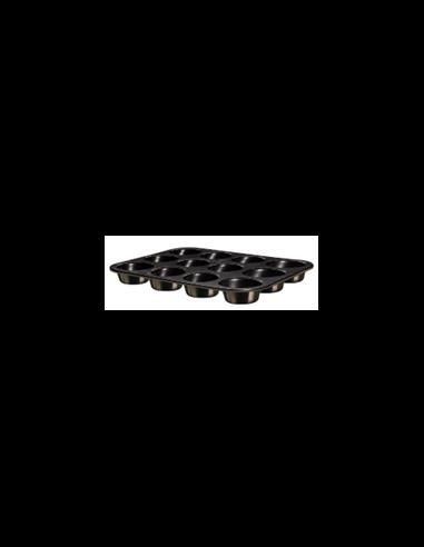 12 piese muffin pan, blackBH/6807A Berlinger - produs de calitate si ieftin