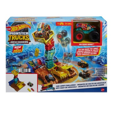 HOT WHEELS MONSTER TRUCK ARENA SMASHERS PROVOCAREA SARITURA CU MASINA