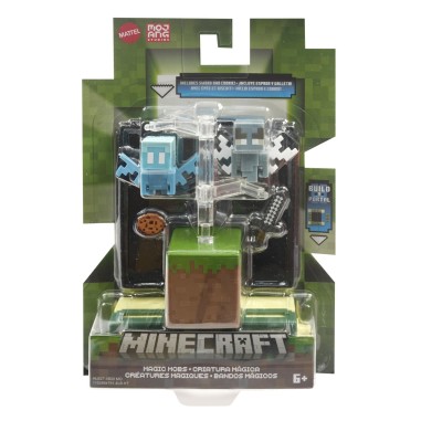 MINECRAFT CRAFT A BLOCK FIGURINA STRONGHOLD MAGIO MOBS 8CM