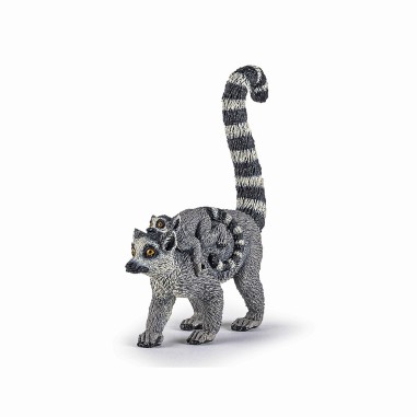 PAPO FIGURINA LEMUR CU PUI