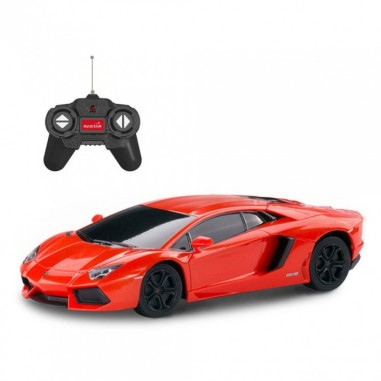 MASINA CU TELECOMANDA LAMBORGHINI AVENTADOR ROSU CU SCARA 1 LA 24