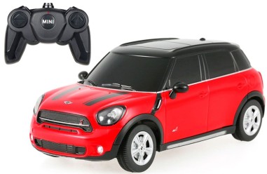 MASINA CU TELECOMANDA MINI COOPER S COUNTRYMAN ROSU CU SCARA 1 LA 24