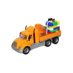 Camion Macara de jucarie, ce contine palet Cuburi, 53x19x26 Cm - Roben Toys produs de vanzare-poza- 1