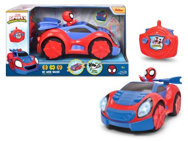 SPIDEY PRIETENII EXTRAORDINARI MASINUTA CU TELECOMANDA WEB RACER SCARA 1:18