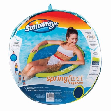 SWIMWAYS SCAUN PLUTITOR SPRING FLOAT PAPASAN ALBASTRU CU VERDE