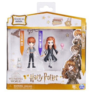 HARRY POTTER WIZARDING WORLD MAGICAL MINIS SET 2 FIGURINE RON SI GINNY WEASLEY