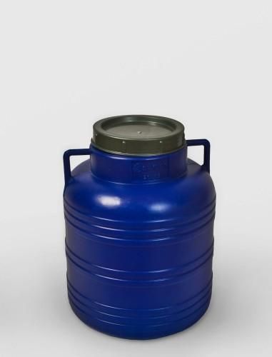 Bidon 20 litri, cu capac prin infiletare si manere, Sterk, Plastic Albastru sau Alb - Sterk produs de vanzare-poza- 1