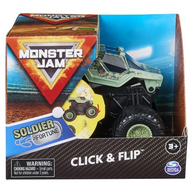 MONSTER JAM SOLDIER FORTUNE SERIA CLICK FLIP SCARA 1 LA 43