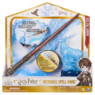 HARRY POTTER WIZARDING WORLD PATRONUS SPELL WAND BAGHETA LUI HARRY 33CM