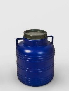 Bidon 40 litri, cu capac prin infiletare si manere, Sterk, Plastic Albastru sau Alb - Sterk produs de vanzare-poza- 1