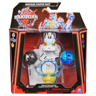 BAKUGAN STARTER PACK MANTID, TITANIUM DRAGONOID SI TROX