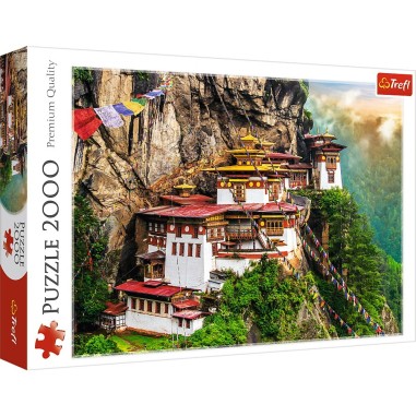 PUZZLE TREFL 2000 CUIBUL TIGRULUI BHUTAN