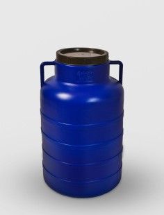 Bidon 60 litri inalt, cu capac prin infiletare si manere, Sterk, Plastic Albastru - Sterk produs de vanzare-poza- 1
