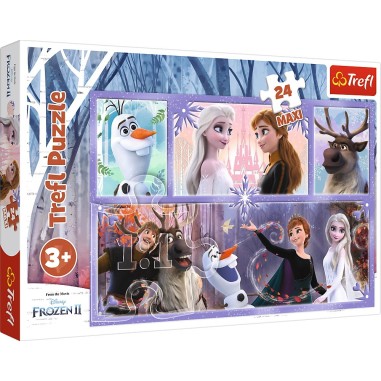 PUZZLE TREFL 24 MAXI FROZEN2 O LUME MAGICA