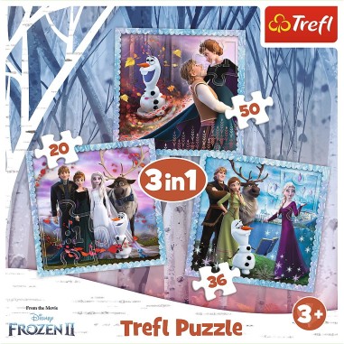 PUZZLE TREFL 3IN1 FROZEN2 REGATUL DE GHEATA