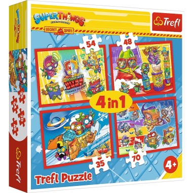 PUZZLE TREFL 4IN1 SPIONII SECRETI