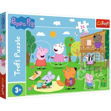 PUZZLE TREFL 24 MAXI PEPPA PIG DISTRACTIA DIN IARBA