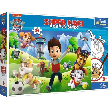 PUZZLE TREFL PRIMO 24 SUPER MAXI PATRULA CATELUSILOR AVENTURA CATELUSILOR