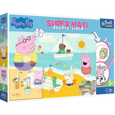 PUZZLE TREFL PRIMO 24 SUPER MAXI DISNEY PEPPA PIG