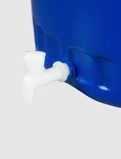 Bidon 220 litri, conic, cu robinet si cerc metalic, Sterk, Plastic Albastru - Sterk produs de vanzare-poza- 2