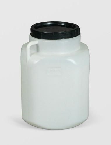 Bidon patrat 50 litri, cu capac prin infiletare si manere, Sterk, Plastic Alb sau Albastru - Sterk produs de vanzare-poza- 1
