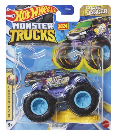 HOT WHEELS MONSTER TRUCK MASINUTA CRATE DANGER SCARA 1:64