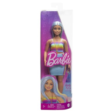 PAPUSA BARBIE FASHIONISTA CU PAR AURIU SI TOP SPORT