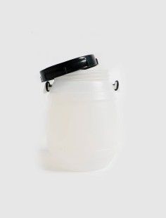 Bidon 1.5 litri, cu toarta si capac prin infiletare, Sterk, Plastic Alb - Sterk produs de vanzare-poza- 1