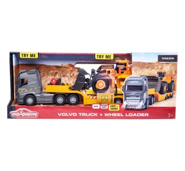 MAJORETTE VOLVO CAMION SI INCARCATOR FRONTAL SCARA 1 LA 43