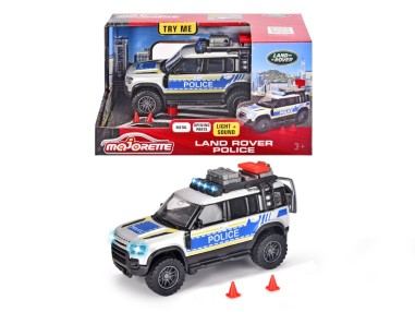 MAJORETTE MASINA DE POLITIE LAND ROVER CU LUMINI SI SUNETE