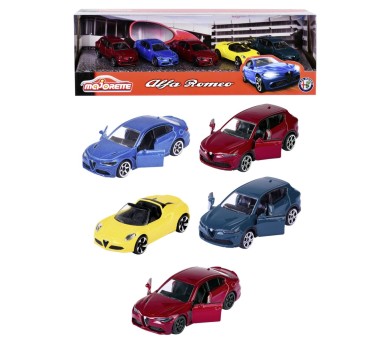 MAJORETTE MASINUTE METALICE SET 5 MASINI ALFA ROMEO