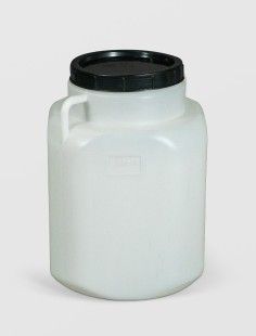 Bidon patrat 40 litri, cu capac prin infiletare si manere, Sterk, Plastic Alb sau Albastru - Sterk produs de vanzare-poza- 1