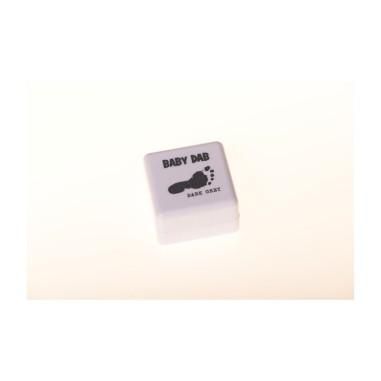 Set amprente mulaj cu cerneala pentru 20 de amprente manuta sau piciorus, Non-toxic, Baby Dab, Violet/Gri Petite&Mars - produs d