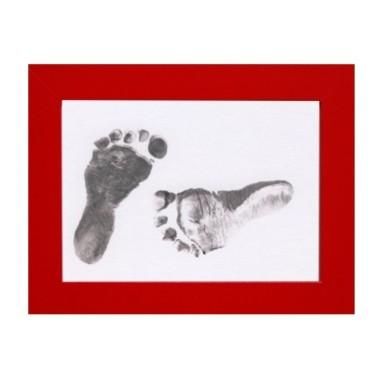 Set amprente mulaj cu cerneala pentru 20 de amprente manuta sau piciorus, Non-toxic, Baby Dab, Violet/Gri Petite&Mars - produs d