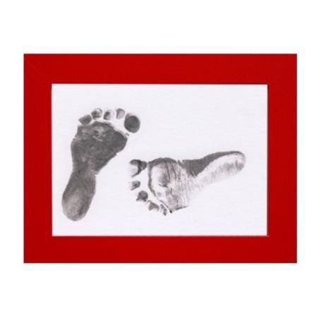 Set amprente mulaj cu cerneala pentru 20 de amprente manuta sau piciorus, Non-toxic, Baby Dab, Violet/Gri Petite&Mars - produs d