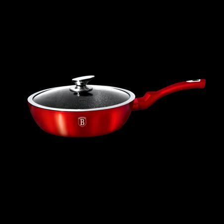 Tigaie cu capac 2.3 Litri, Berlinger Haus, 24 cm, Burgundy Metallic Line, BH 1259 - Berlinger Haus produs de vanzare-poza- 1