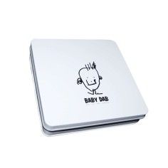 Set amprenta mulaj 3D in cutie cadou, Baby Dab, 16x16 cm, Alb Petite&Mars - produs de calitate si ieftin
