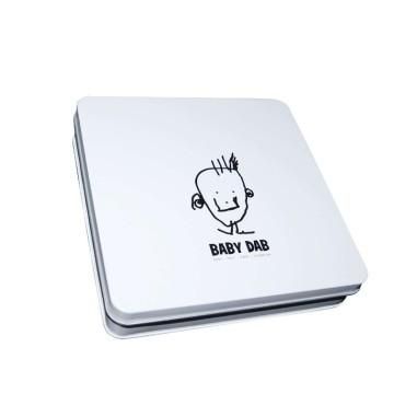 Set amprenta mulaj 3D in cutie cadou, Baby Dab, 16x16 cm, Alb Petite&Mars - produs de calitate si ieftin