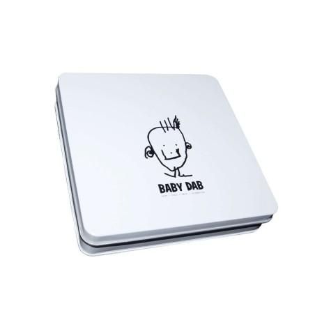 Set amprenta mulaj 3D in cutie cadou, Baby Dab, 16x16 cm, Alb Petite&Mars - produs de calitate si ieftin